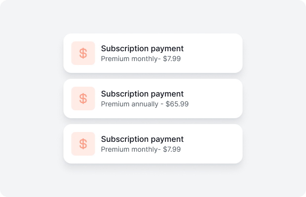 Subscription payments